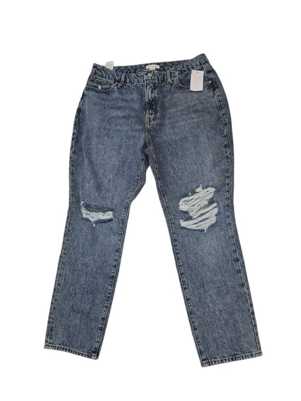 Good American good classic straight leg jeans in light blue women's size 14